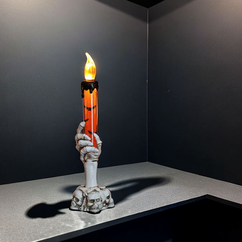 Skull Hand Candle Lamp Light