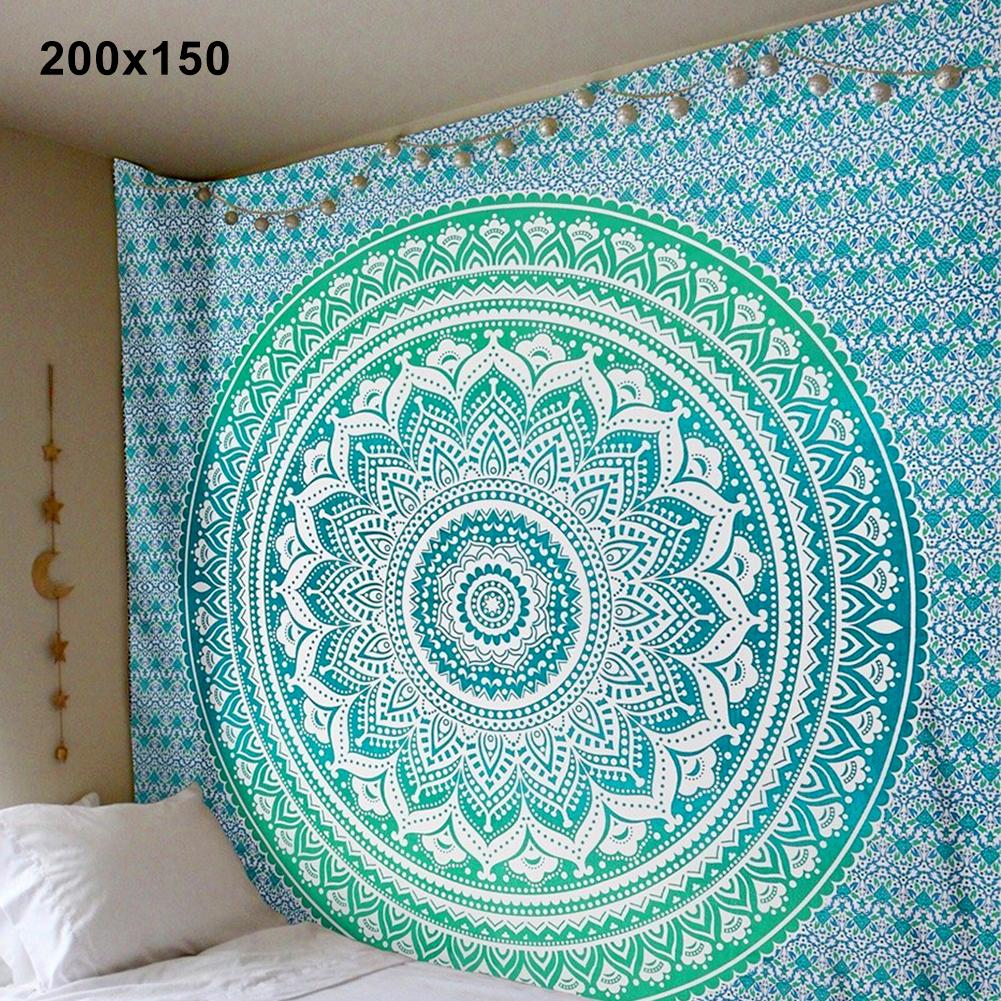 Bohemian Mandala Wall Tapestry Cotton Throw and Yoga Cover