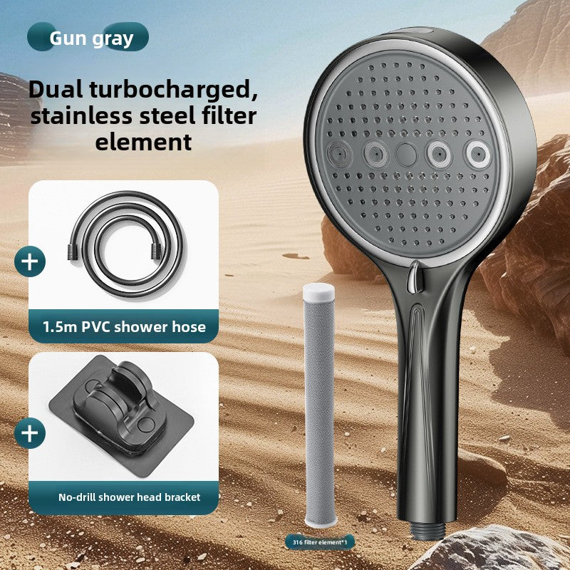 Install a spray booster shower head
