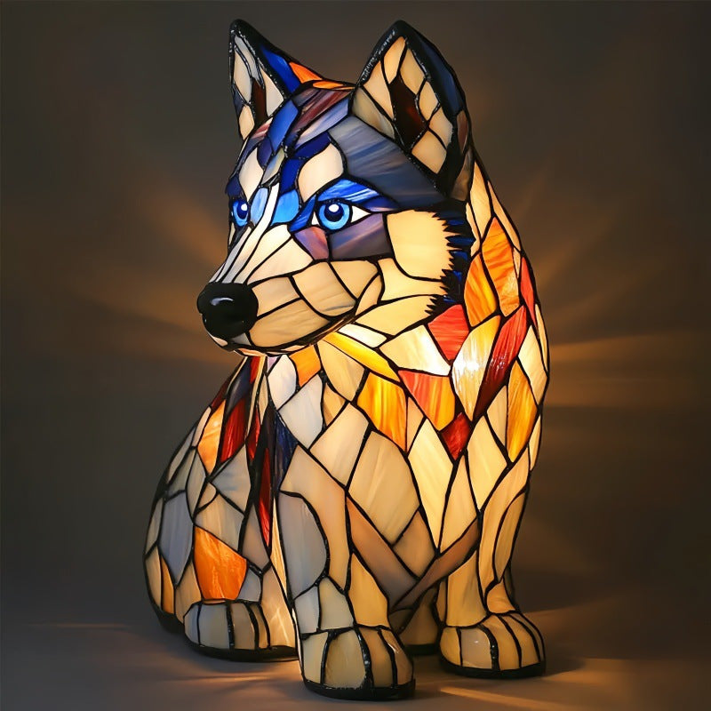 LED Night Light Animal Statue Ambient Bedside Lamp Home Decor