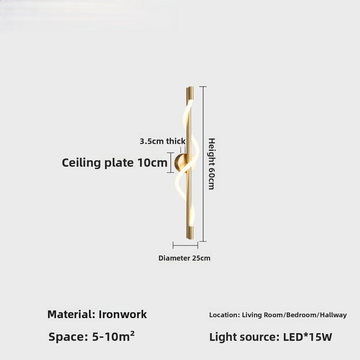Minimalist Line Wall Lamp LED Ambient Lighting Light