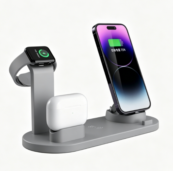 4 in 1 Wireless Charging Station for Phone Watch and Earbuds