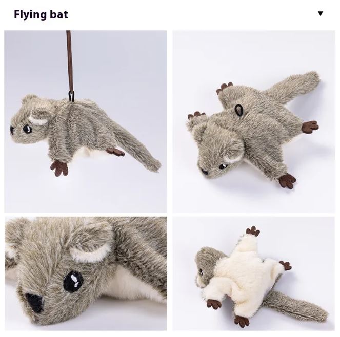 Flapping Bird Cat Toy Interactive Feather Teaser for Indoor Cats