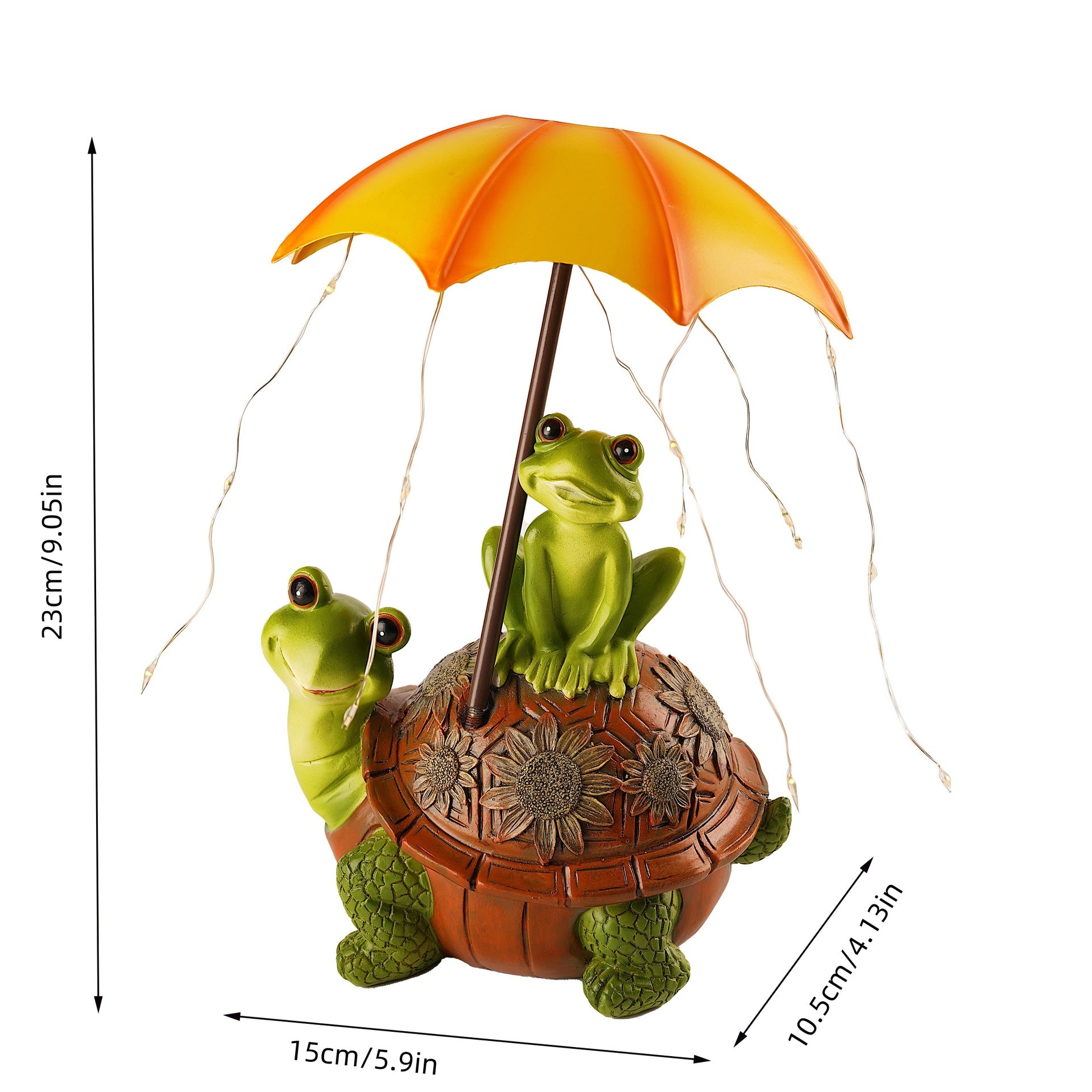 Turtle and Frog Solar Light Outdoor Garden Courtyard Decorative Lamp