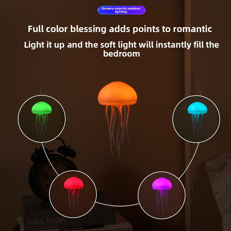 Full-Color Gradient Sound-Controlled Jellyfish Lamp Light