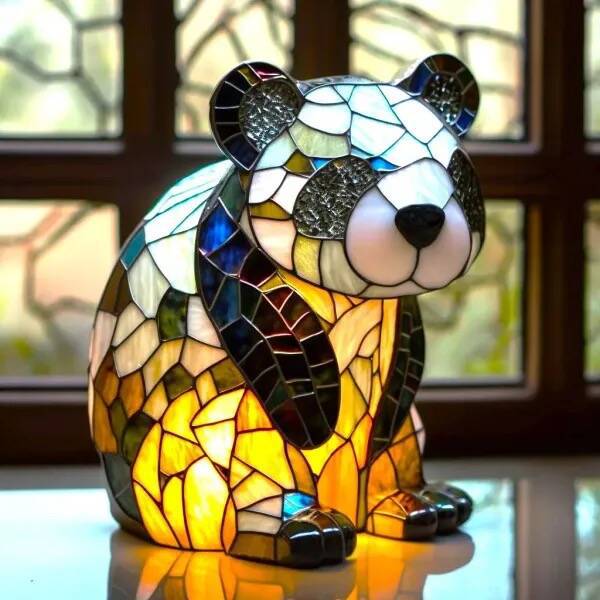 LED Night Light Animal Statue Ambient Bedside Lamp Home Decor