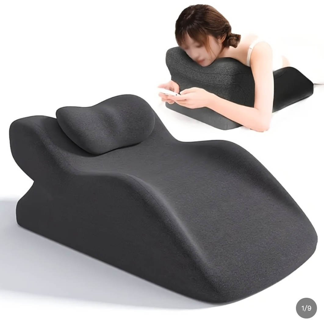 Stomach Sleeper Pillow Low Profile Ergonomic Bed Pillow for Front Sleepers