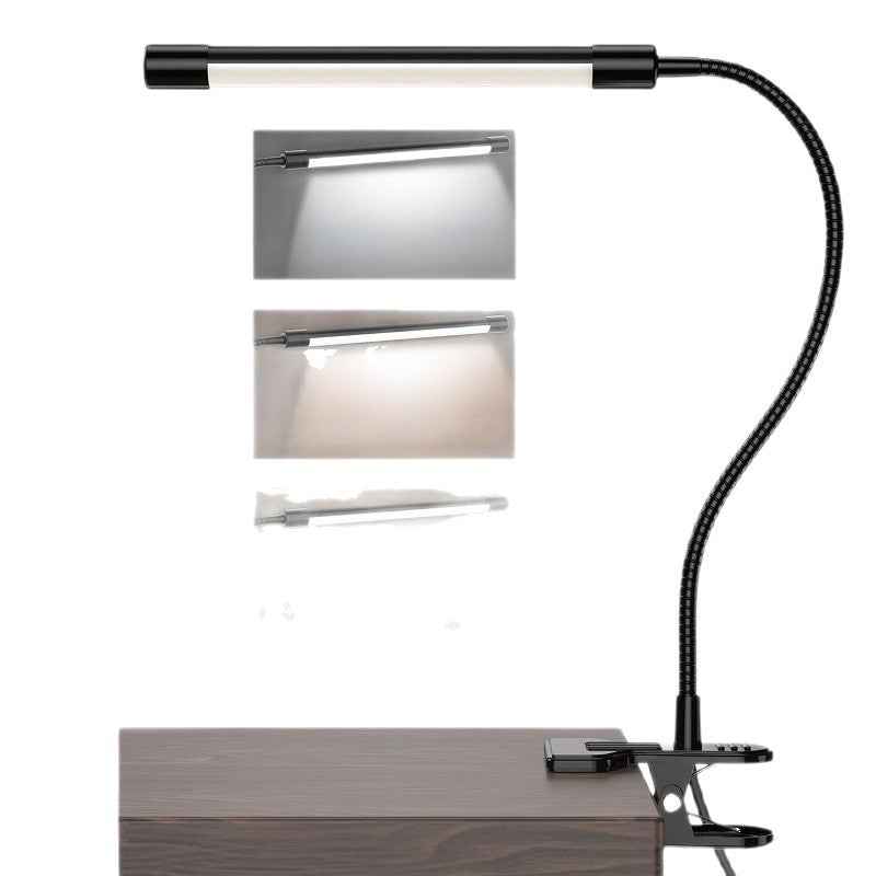 Clip On Reading Lamp LED Book Light Adjustable Eye Caring for Bed Headboard and Desk