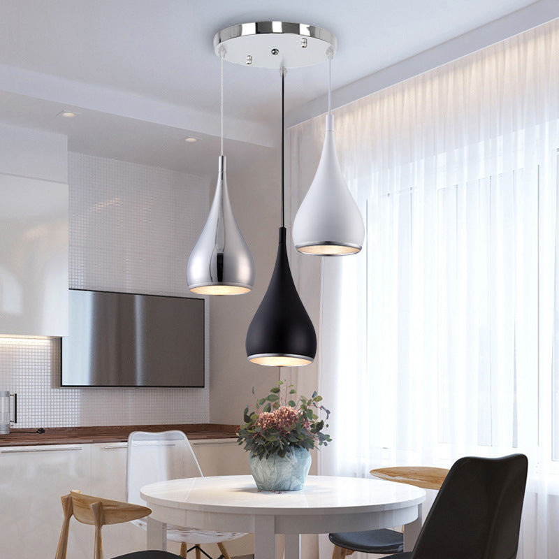 Iron Pendant Lamp Modern Nordic Bedroom Lighting Metal
