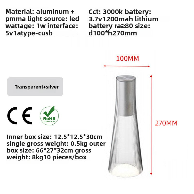 Wine Bottle Table Lamp Creative Touch Control Light