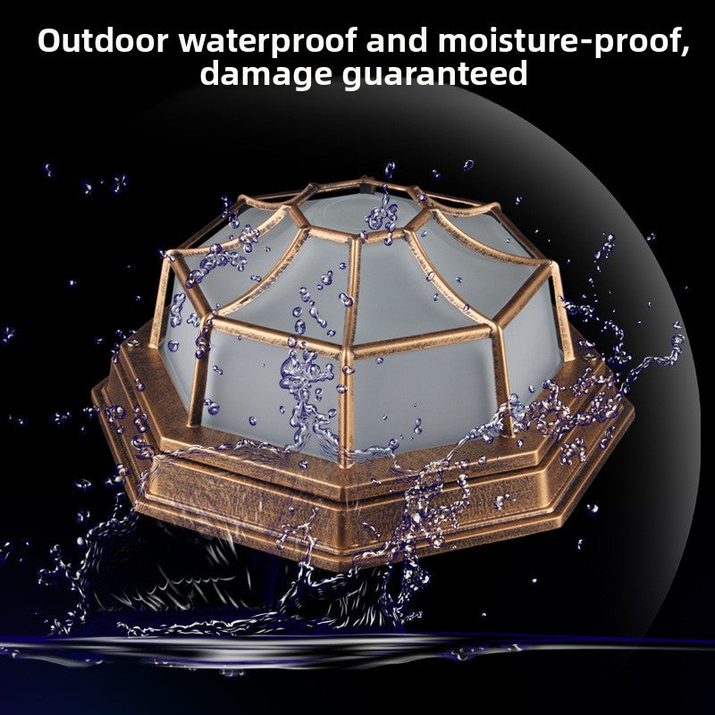 Retro Waterproof LED Ceiling Light Outdoor Indoor Use Lamp