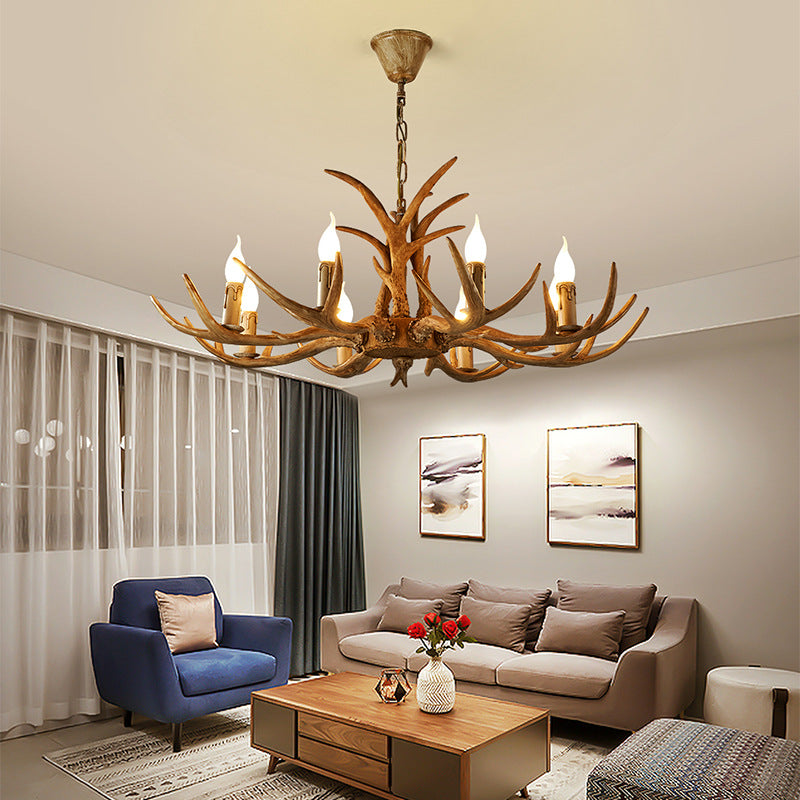 Antler Resin Chandelier LED Pendant Light Lighting Lamp