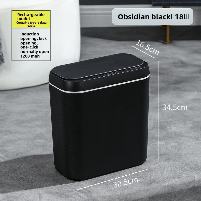 Intelligent Sensing Trash Can Touch Free Automatic Bin with Storage