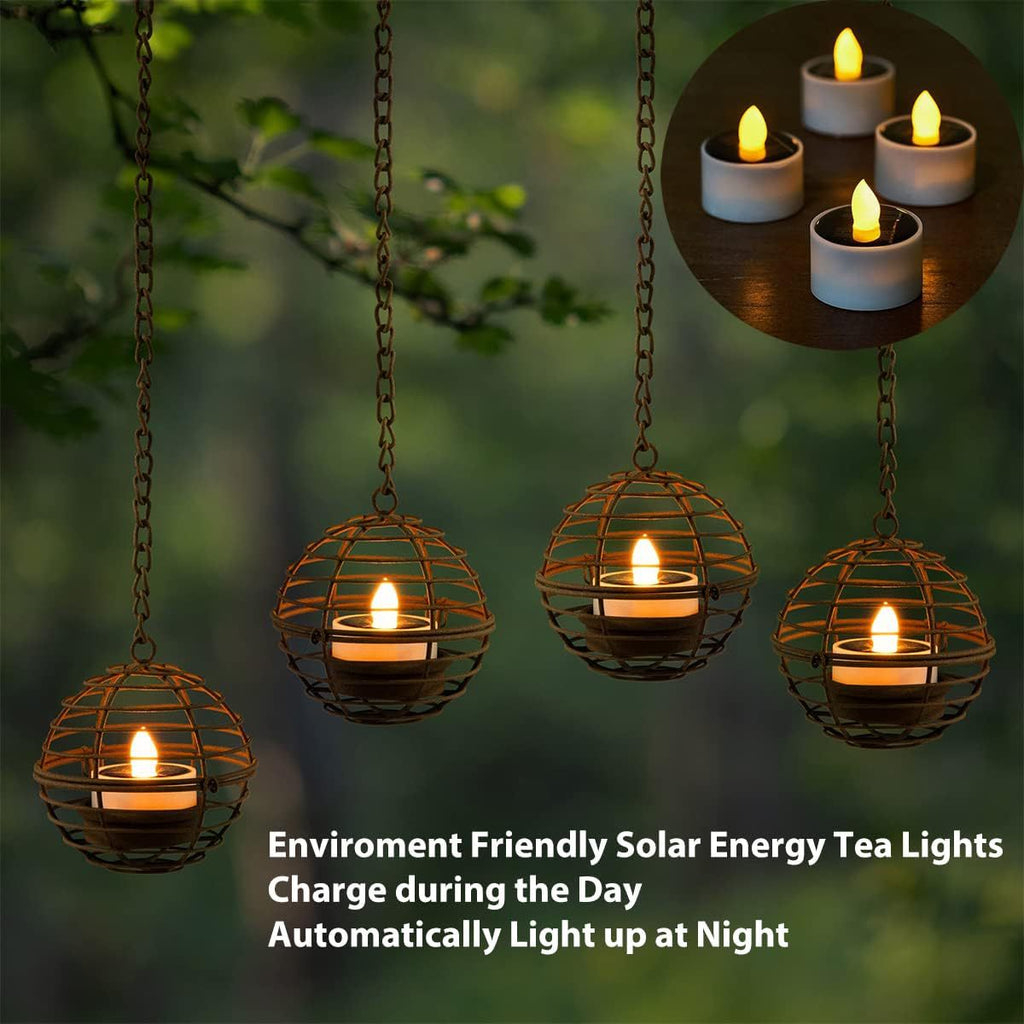 Solar Ball Candle Lantern Outdoor Decorative Light Lamp