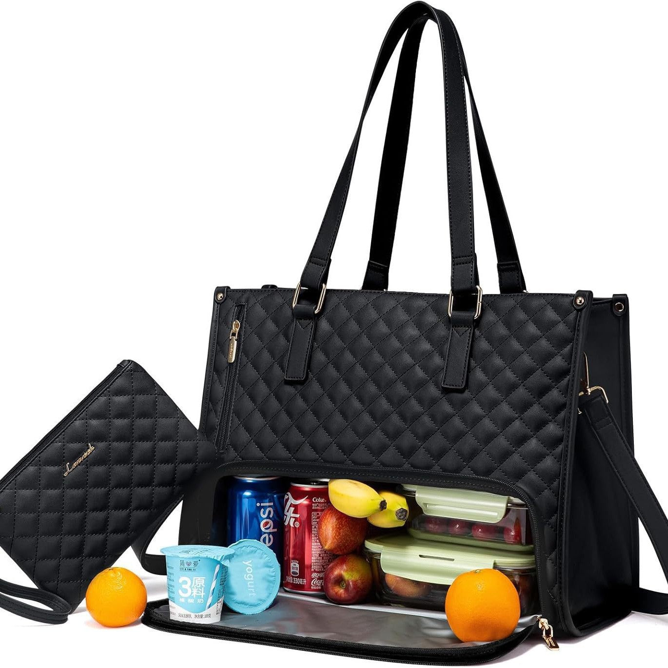 Womens Insulated Lunch Bag Leakproof Cooler Tote for Work and School