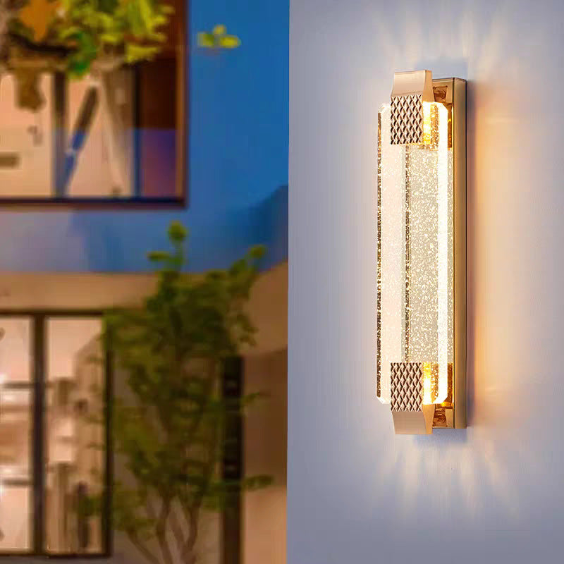 Waterproof Crystal LED Wall Light Indoor Outdoor Use Lamp