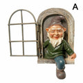 Garden Gnome Statue Resin Outdoor Lawn Ornament Weatherproof Yard and Patio Decoration
