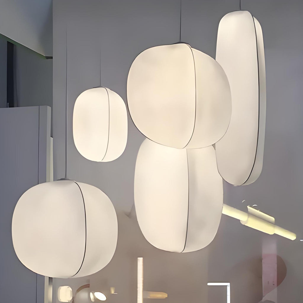Song Style Silk Pendant Light Lamp