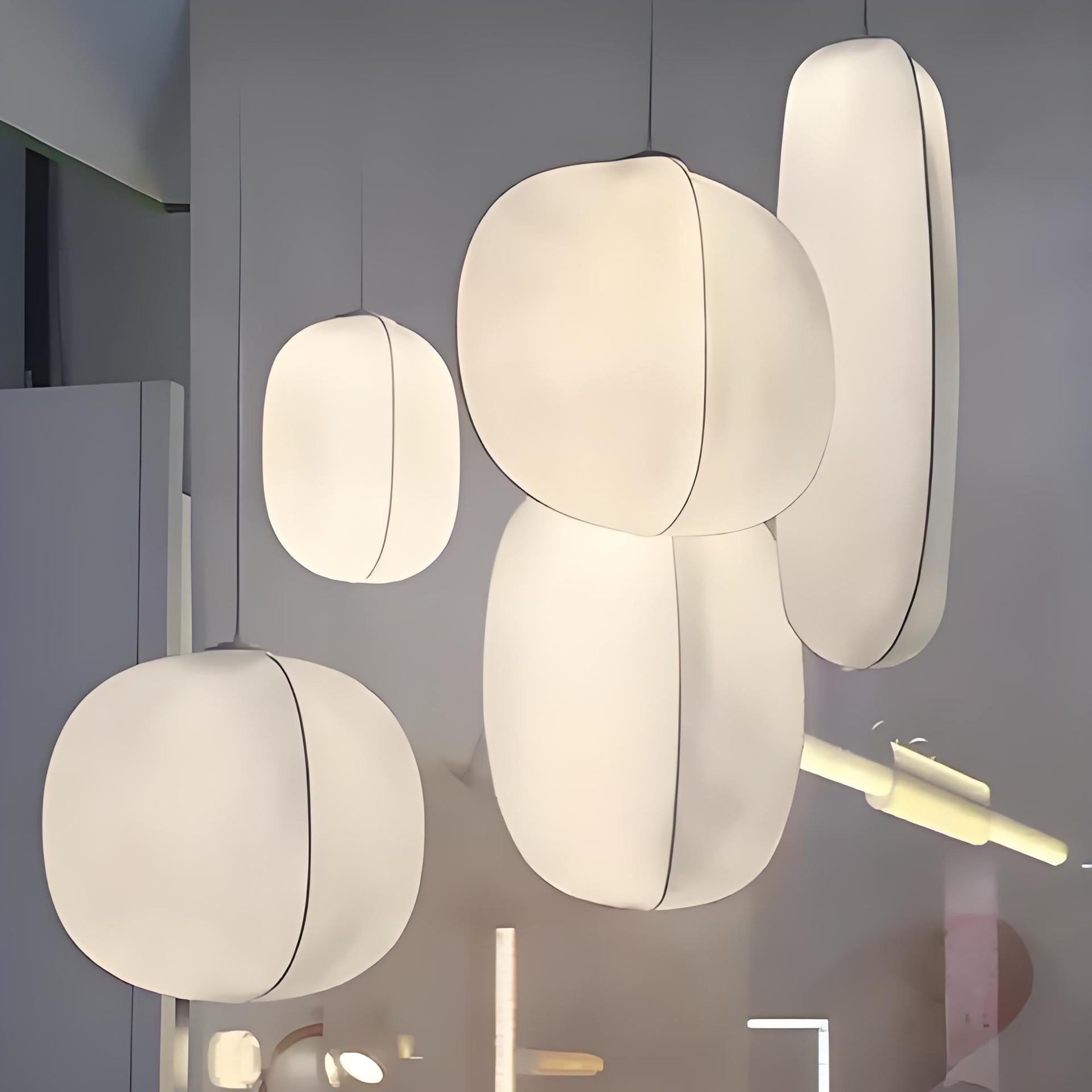 Song Style Silk Pendant Light Lamp