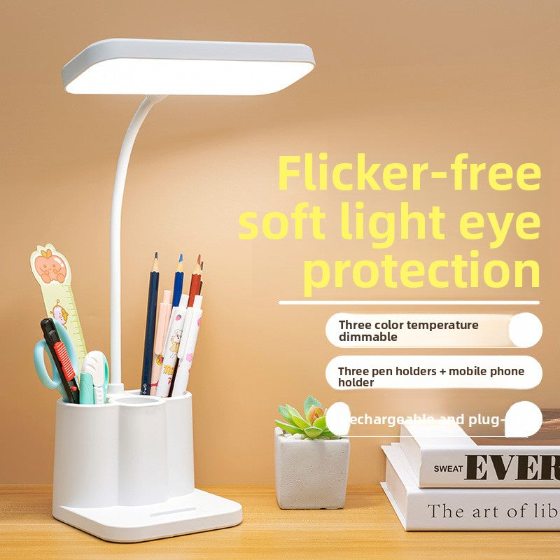 LED Desk Lamp Adjustable Touch Control Dimmable Eye Caring Study Light for Home Office