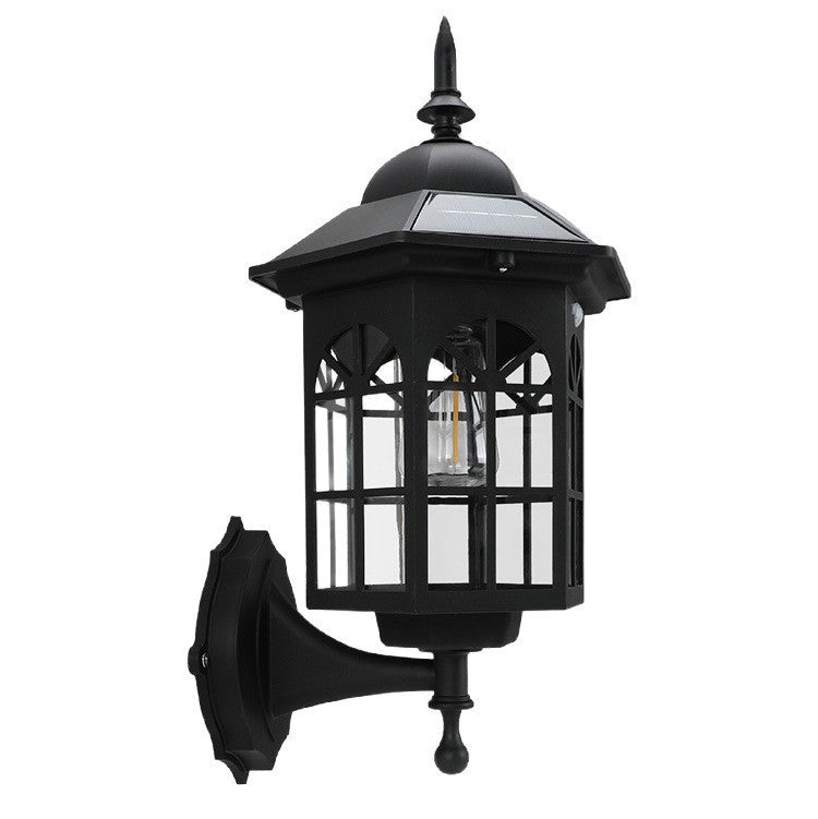 Solar Powered Outdoor Wall Light Motion Sensor Lamp