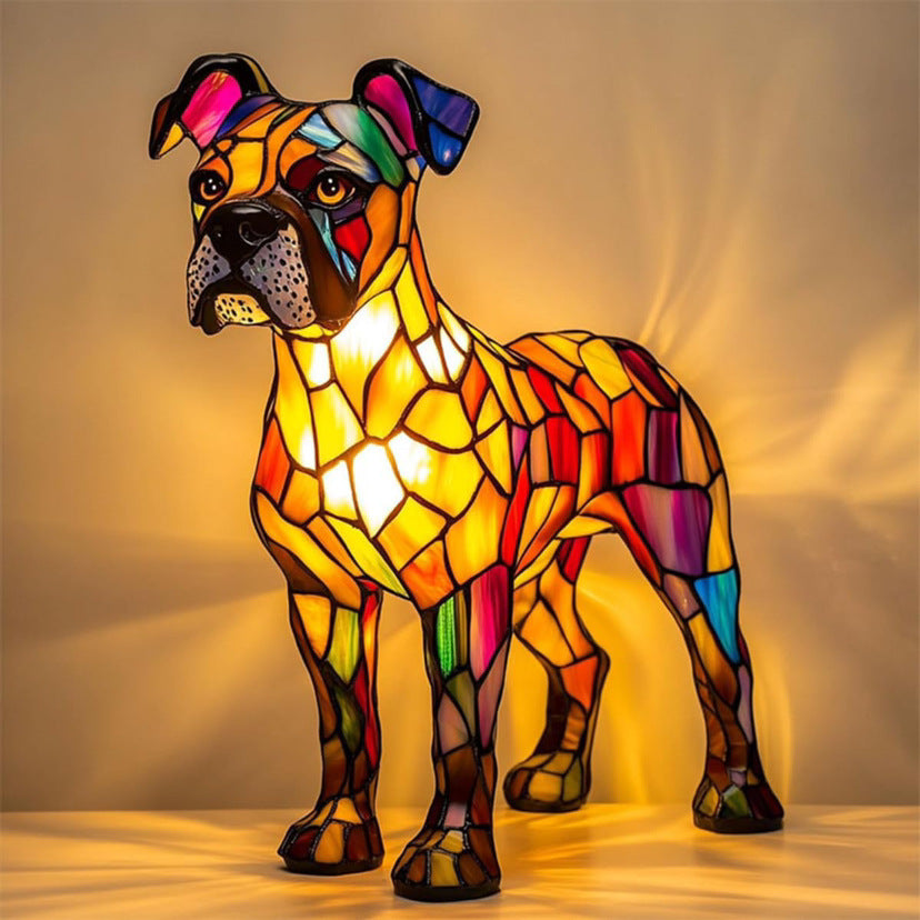 LED Night Light Animal Statue Ambient Bedside Lamp Home Decor