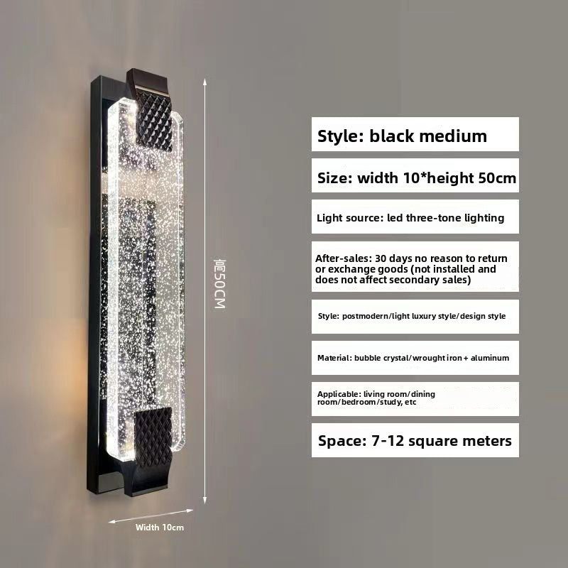 Waterproof Crystal LED Wall Light Indoor Outdoor Use Lamp