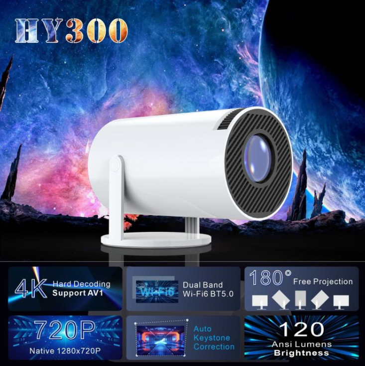 Mini Portable Projector Compact Home Cinema Projector for Movies