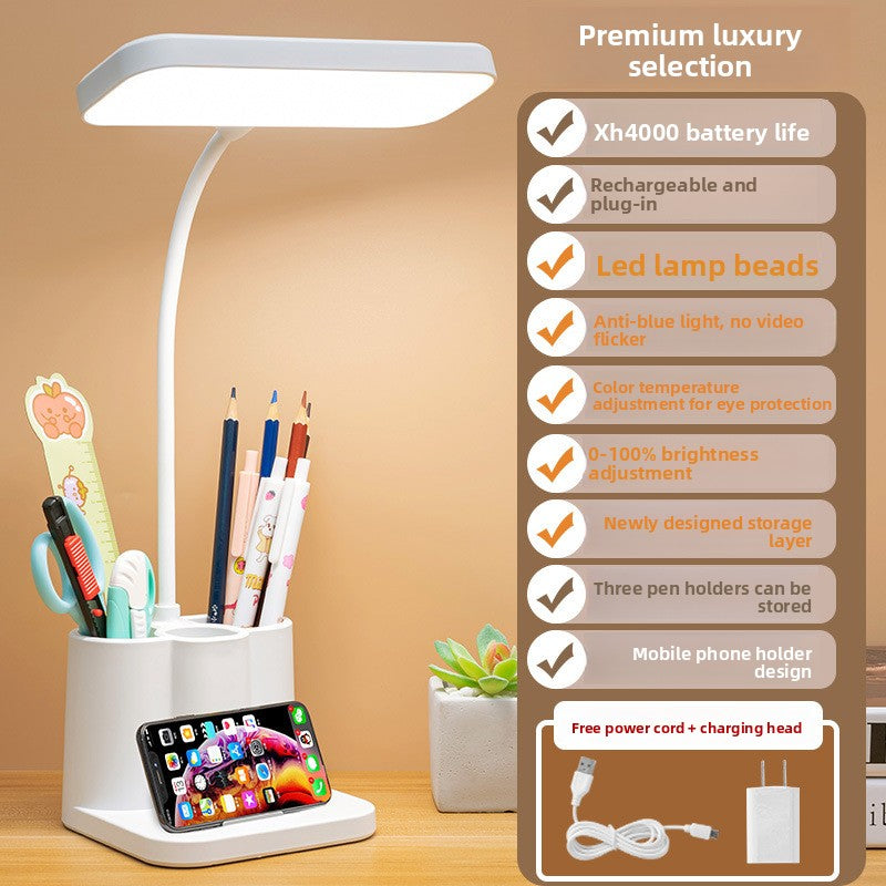 LED Desk Lamp Adjustable Touch Control Dimmable Eye Caring Study Light for Home Office