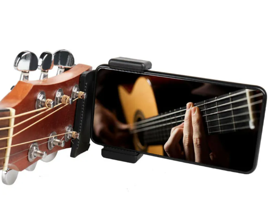 Phone Guitar Clip Stand Adjustable Instrument Mount for Recording