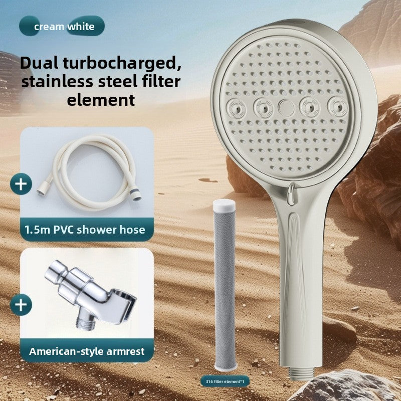Install a spray booster shower head