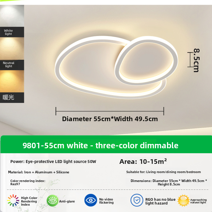 Ultra-Thin Adjustable LED Ceiling Light Lighting Lamp