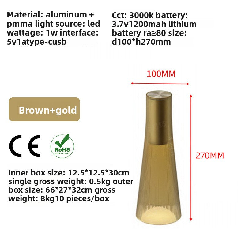 Wine Bottle Table Lamp Creative Touch Control Light