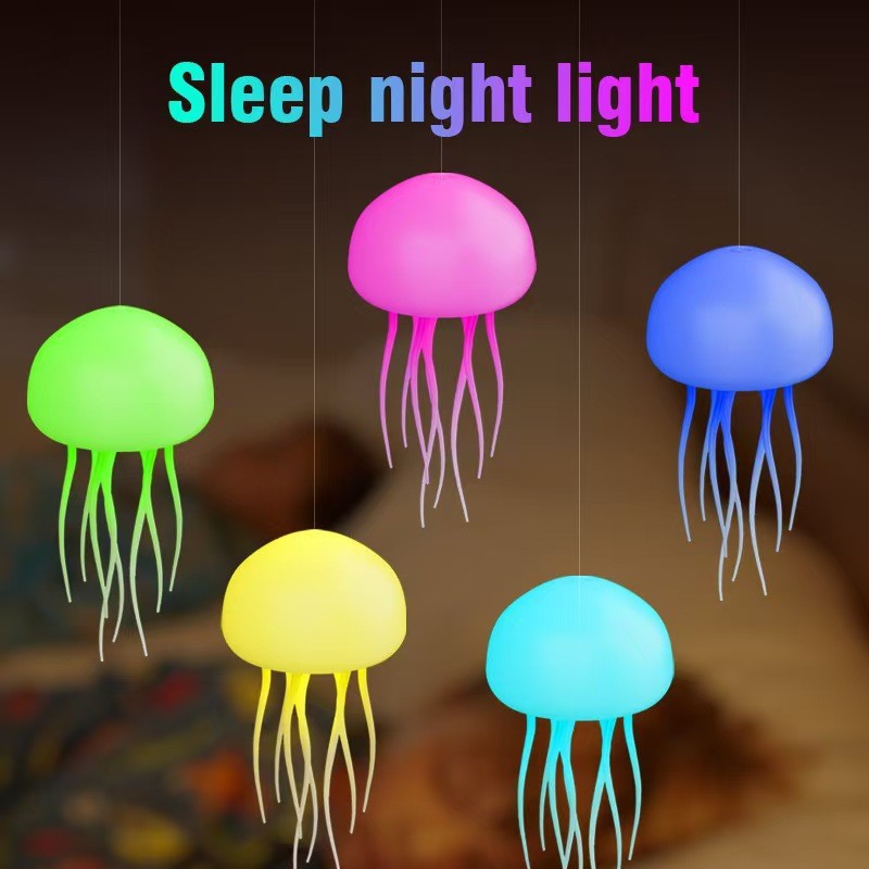 Full-Color Gradient Sound-Controlled Jellyfish Lamp Light