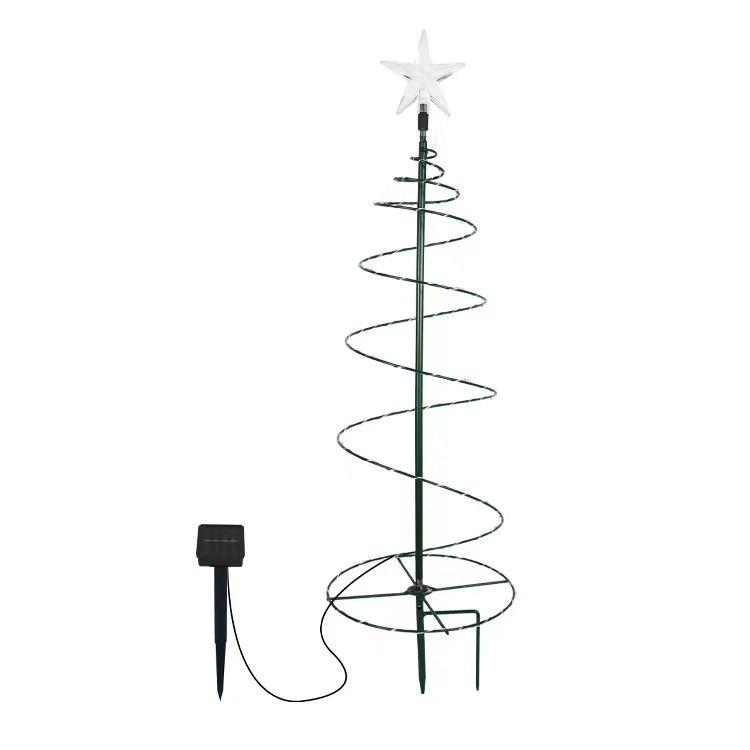 Solar Christmas Tree Light Outdoor Waterproof Garden Stake Holiday Decoration for Yard and Path