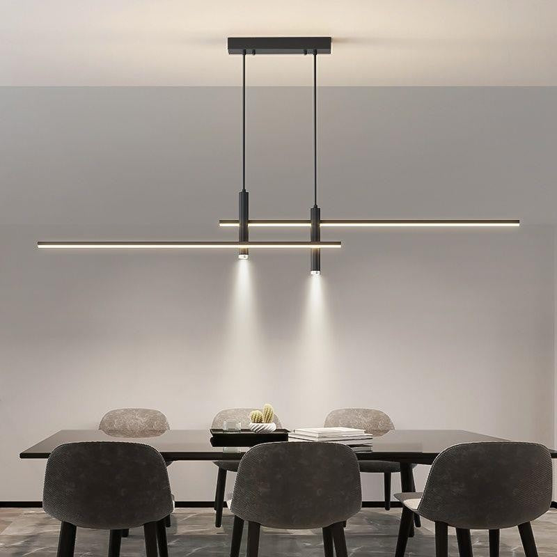 Dimmable Linear Pendant Light Modern Lamp