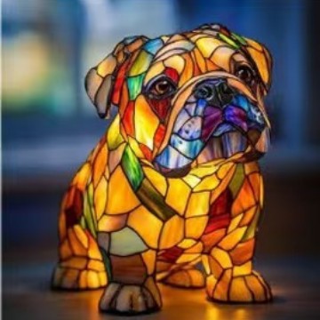 LED Night Light Animal Statue Ambient Bedside Lamp Home Decor