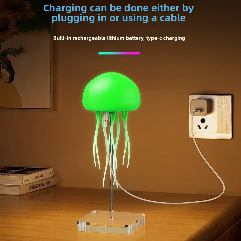 Full-Color Gradient Sound-Controlled Jellyfish Lamp Light