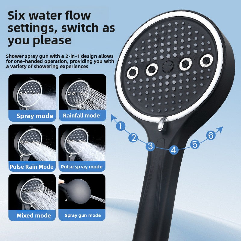 Install a spray booster shower head