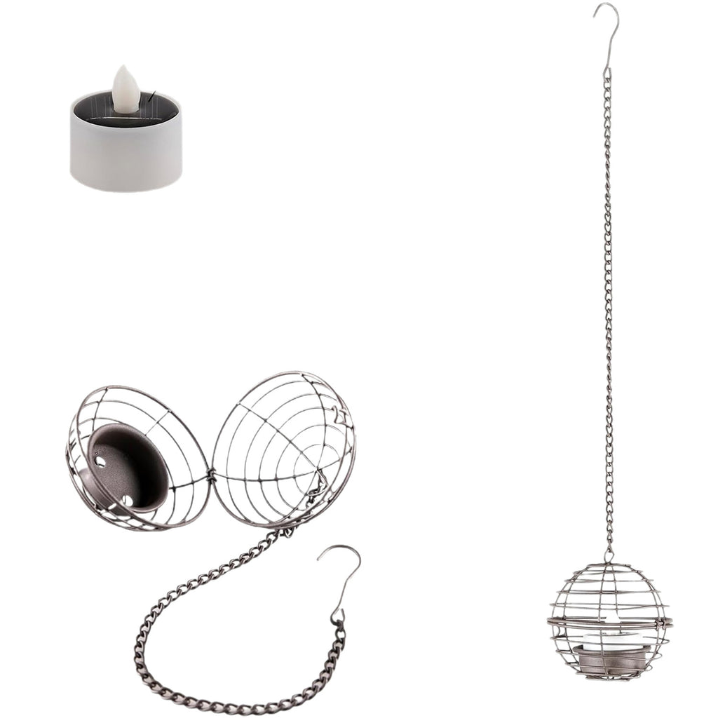 Solar Ball Candle Lantern Outdoor Decorative Light Lamp