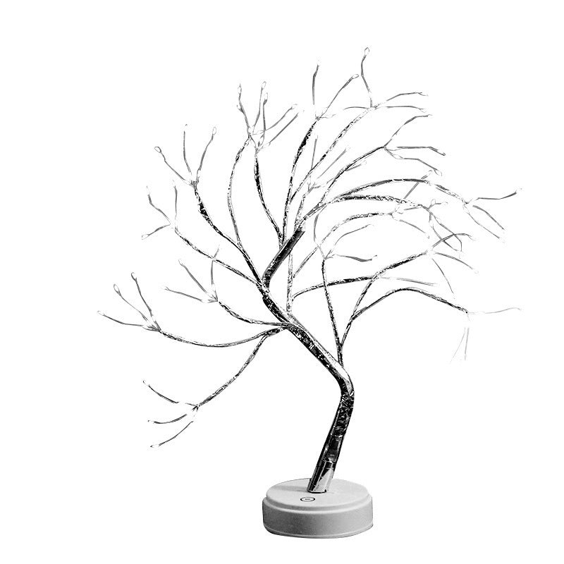 LED Christmas Tree Light Touch Control Tabletop Tree Lamp Holiday Decoration for Desk and Shelf