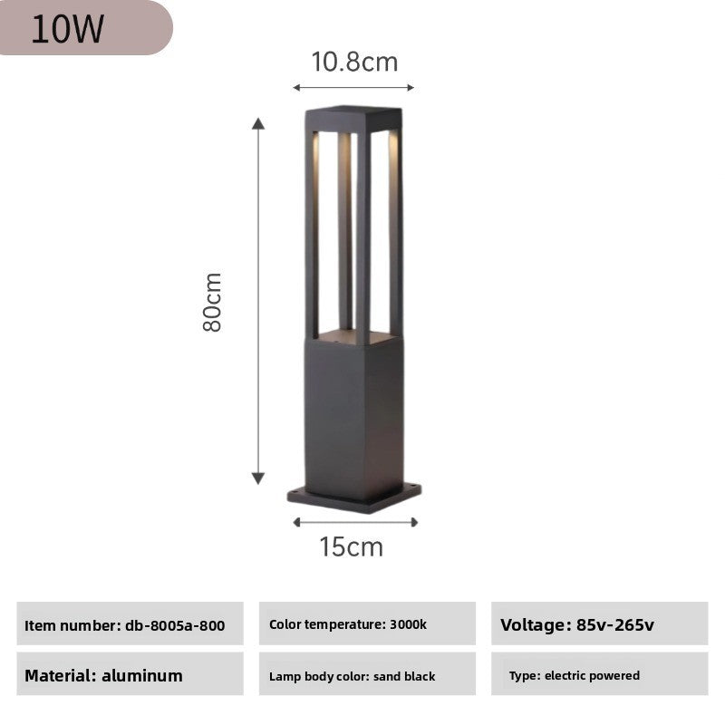 Waterproof Aluminum Outdoor Lawn Light Metal Lamp