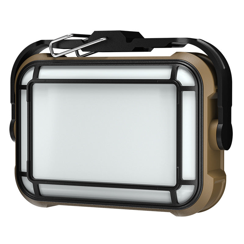 Solar Work Light LED Rechargeable Camping Lamp with Magnetic Hook for Garage Tent and Power Cuts
