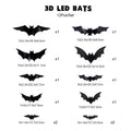 Halloween LED Wall Stickers Light Up Window Decorations Spooky Indoor Party Decor