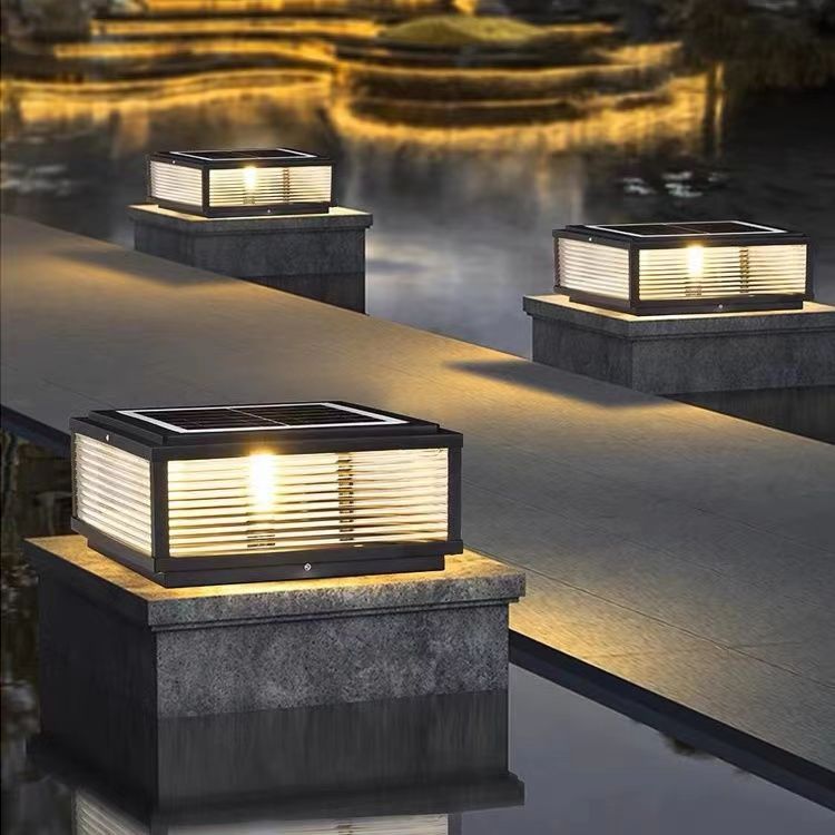 Solar-powered Outdoor Waterproof Post Light Lamp