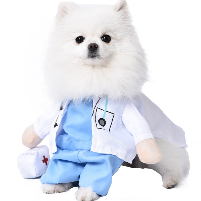 Funny Pet Halloween Costume for Dogs and Cats Adjustable Outfit for Small and Medium Pets