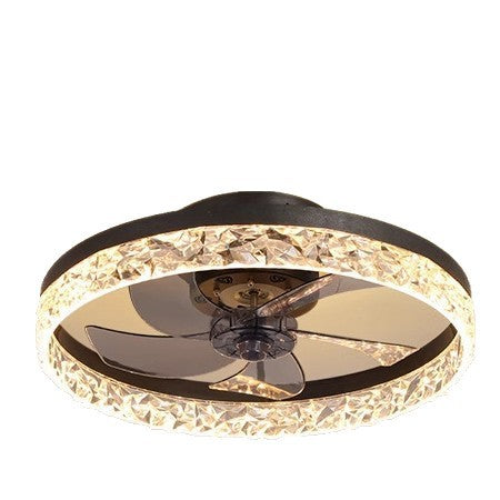 Ceiling Fan with Light and Remote Control Dimmable LED Quiet DC Motor for Bedroom and Living Room