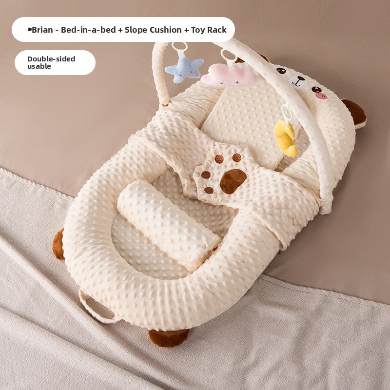 Newborn Anti Roll Sleep Positioner Soothing Baby Bed Support Nest