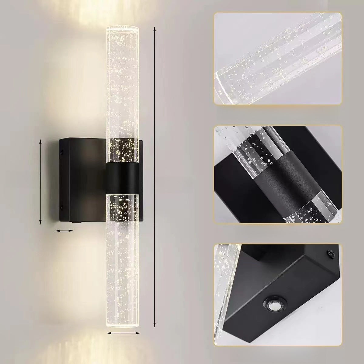 Magnetic Rechargeable Crystal Wall Lamp USB Light