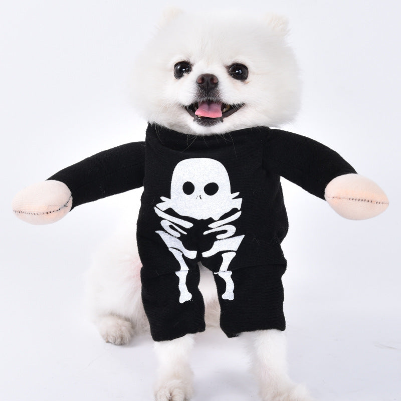 Funny Pet Halloween Costume for Dogs and Cats Adjustable Outfit for Small and Medium Pets